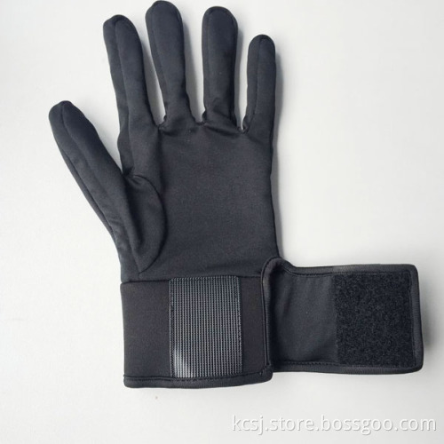 Very soft thin 12V powered heated inner gloves for motocycle